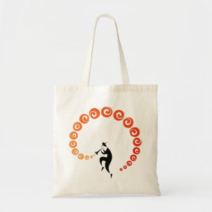 Tote Bag Trumpet cool Jazz Musique Jaune Orange