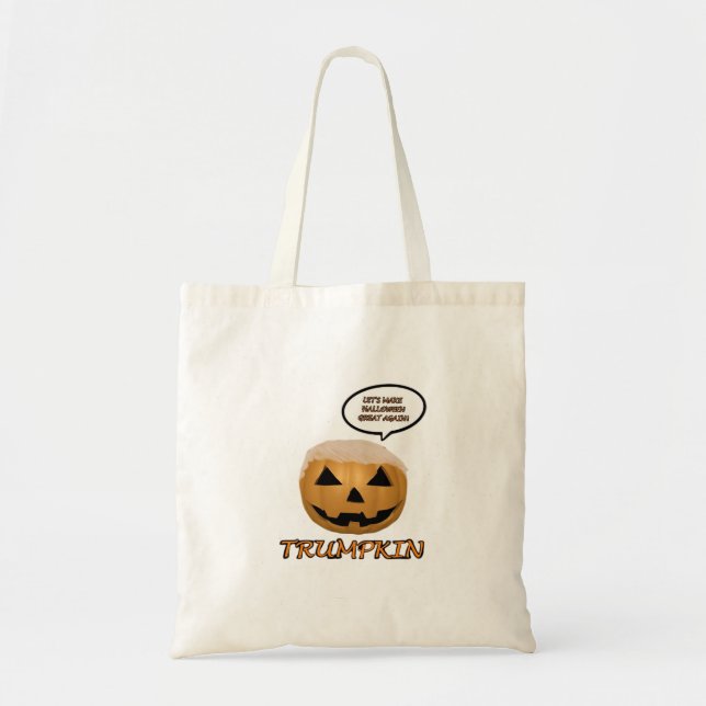 Tote Bag Trumpkin Halloween ajusté (Devant)