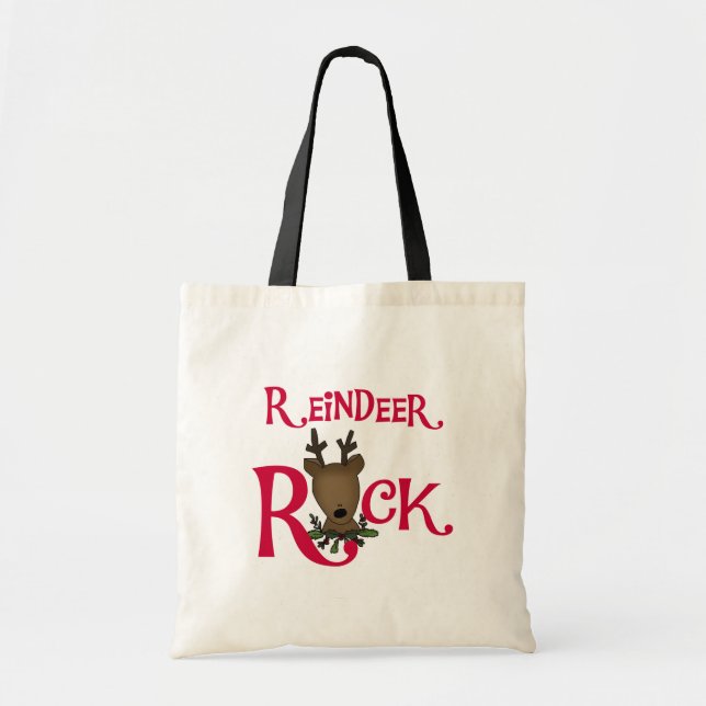 Tote Bag Tshirts et cadeaux Reindeer Rock (Devant)