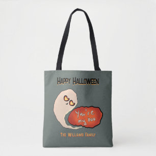 Tote Bag Tu es mon Boo Halloween mignon