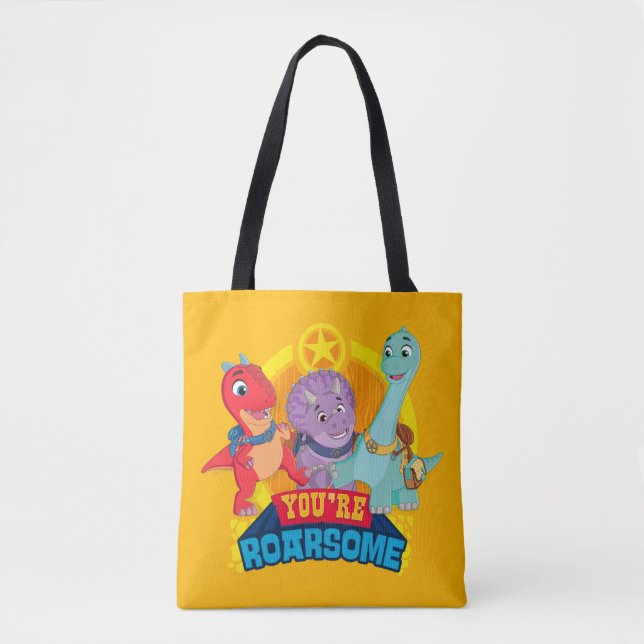 Tote Bag Tu es Roarsome | Dino Ranch (Devant)