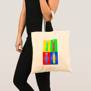 Tote Bag Tubes à essai Pop Art Laboratoire de chimie scient