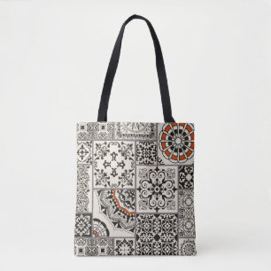 Tote Bag Tuile en patchwork sans couture avec Islam, arabe,