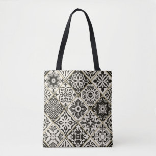 Tote Bag Tuile en patchwork sans couture avec Islam, arabe,