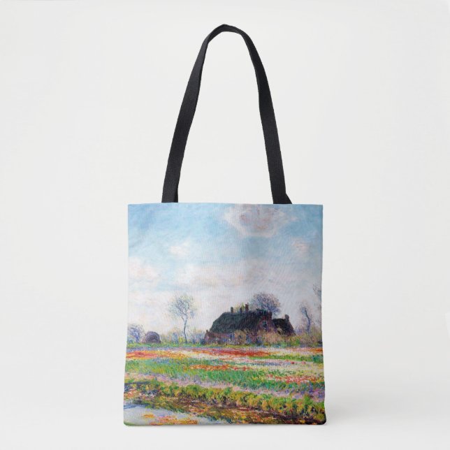 Tote Bag Tulip Fields dans les Pays-Bas, Monet (Devant)
