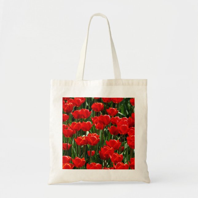 Tote Bag Tulipe élégante et fleurs florales Roses Photograp (Devant)