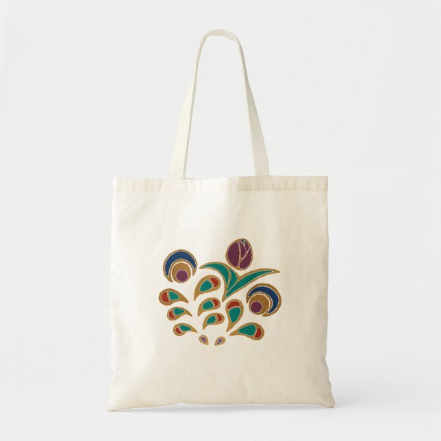 Tote Bag Tulipe folklorique (Devant)