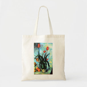 Tote Bag Tulipes dans un Vase par Paul Cezanne, Art Vintage