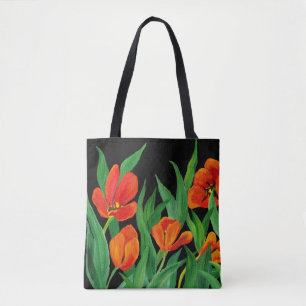 Tote Bag Tulipes rouges