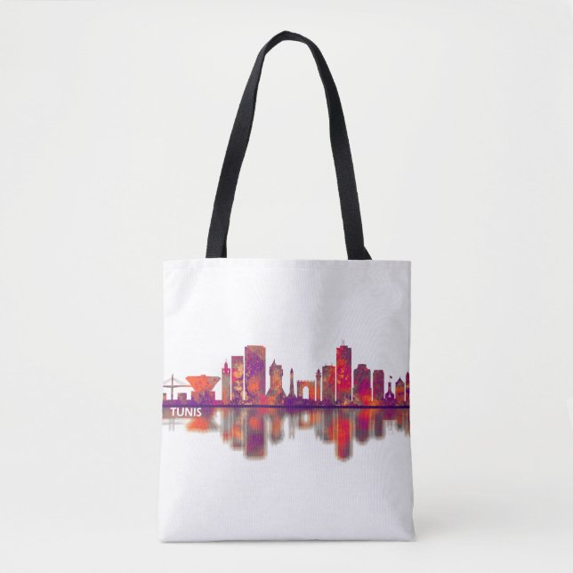 Tote Bag Tunis Skyline (Devant)