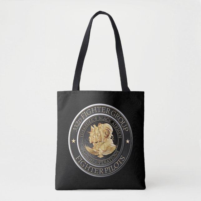 Tote Bag Tuskegee Red Tail Airmen 332d Fighter Group (Devant)