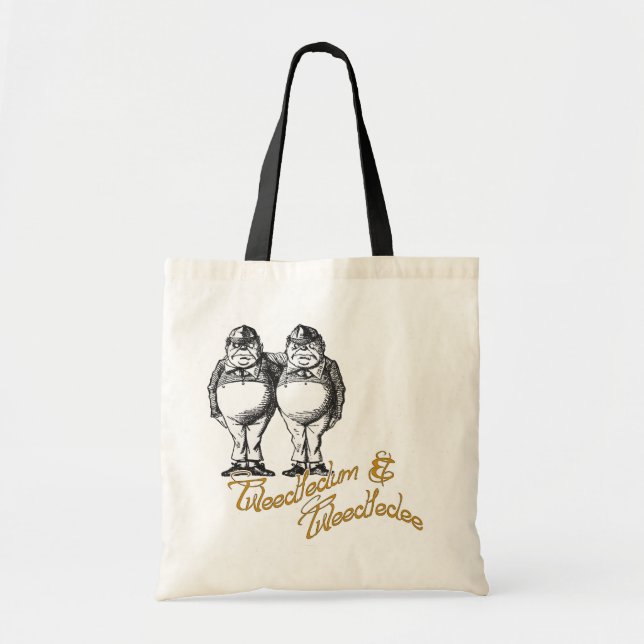 Tote Bag Tweedledum et Tweedledee (Devant)