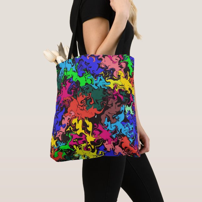 Tote Bag Twirls colorés Abstraits / (De près)