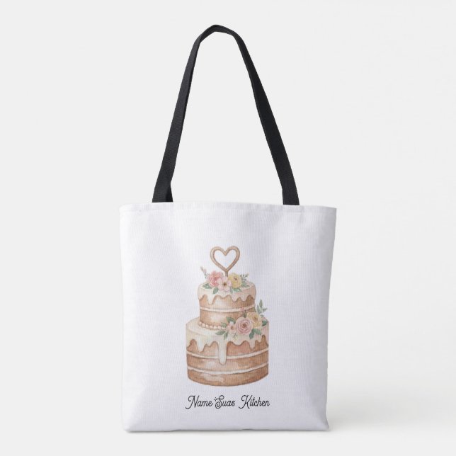 Tote Bag Tygkasse cake lover/kitchen design (Dos)