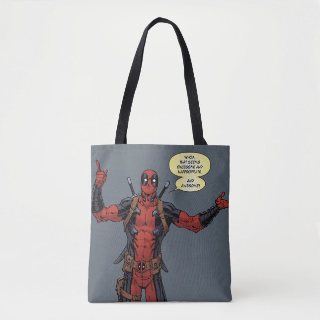 Tote Bag Type Deadpool Pointing Character (Devant)