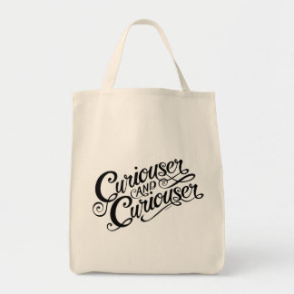 Tote Bag Typographie | Curiouser et Curiouser