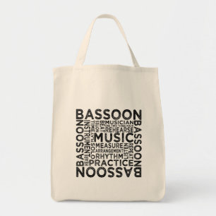 Tote Bag Typographie de basson
