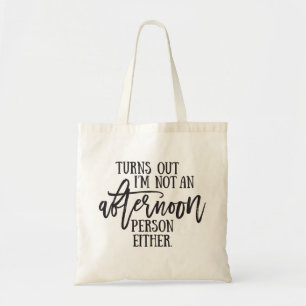 Tote Bag Typographie de l'après-midi de l'Humour