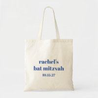 Typographie en gras bleu ivoire Bat mitzvah person