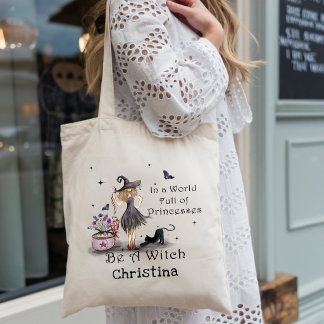 Tote Bag Typographie Mystique Fantaisiste Citation de Sorci