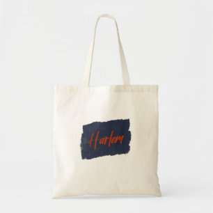 Tote Bag Typographie rouge manuscrite de Harlem