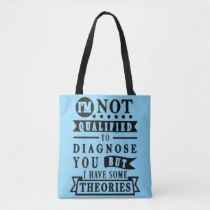 Tote Bag Typographie Sarcastique Drôle
