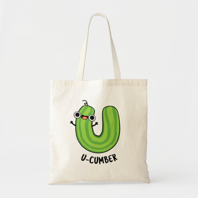 Tote Bag U-cumber Funny Concomber Pun (Devant)