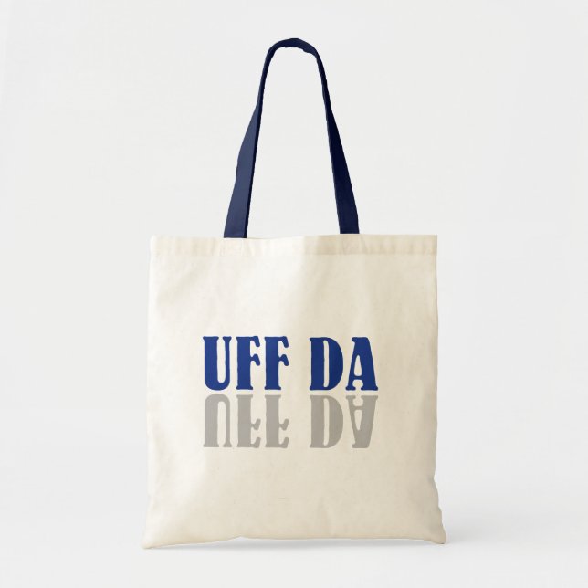Tote Bag UFF DA Funny Scandinavie (Devant)