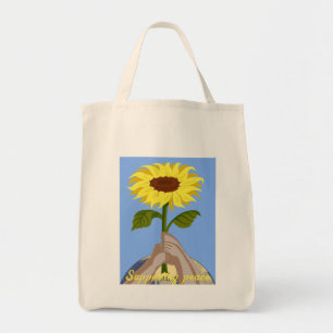 Tote Bag Ukraine "bleu jaune" tournesol de la paix coloré