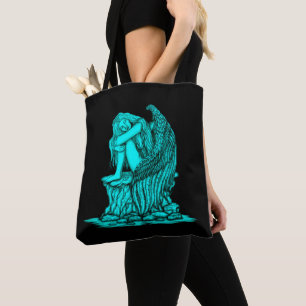 Tote Bag Un ange endormi sur la pierre