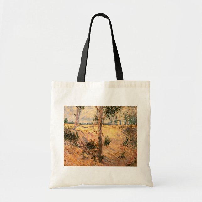 Tote Bag Un arbre dans un champ pendant la journée ensoleil (Devant)