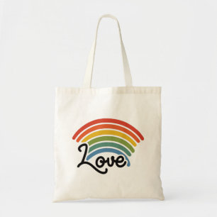 Tote Bag Un arc-en-ciel d'amour