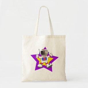 Tote Bag Un astronaute de dessin animé en Star Design