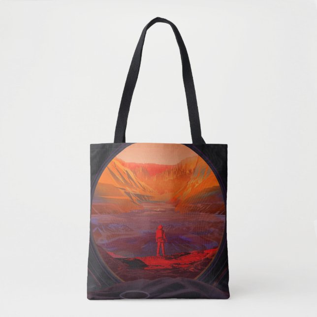 Tote Bag Un Astronaute Sur Mars (Devant)
