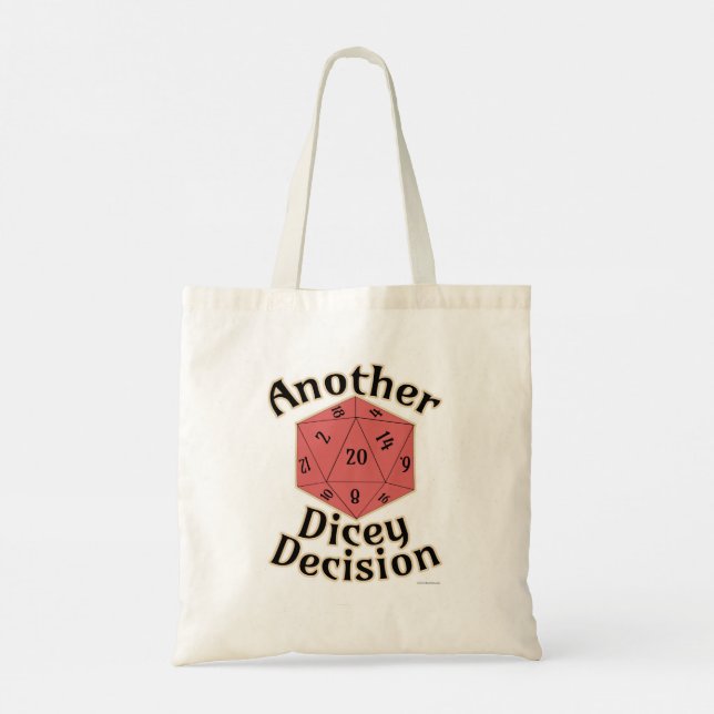 Tote Bag Un autre Slogan du Boardgame de décision de dicton (Dos)