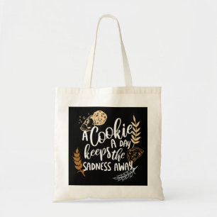 Tote Bag Un biscuit par jour garde la tristesse loin du noi