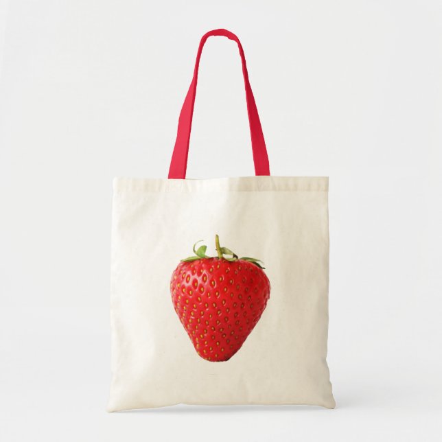 Tote Bag Un bti de fraise rouge (Devant)