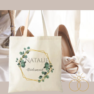 Tote Bag Un cadeau classique moderne pour la verdure dorée 