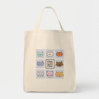 Tote Bag Un chat court de fou