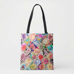 Tote Bag Un château de conte de fées sur des rochers tranch
