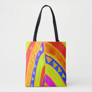 Tote Bag Un design d'art tribal extraordinaire de Barcelone