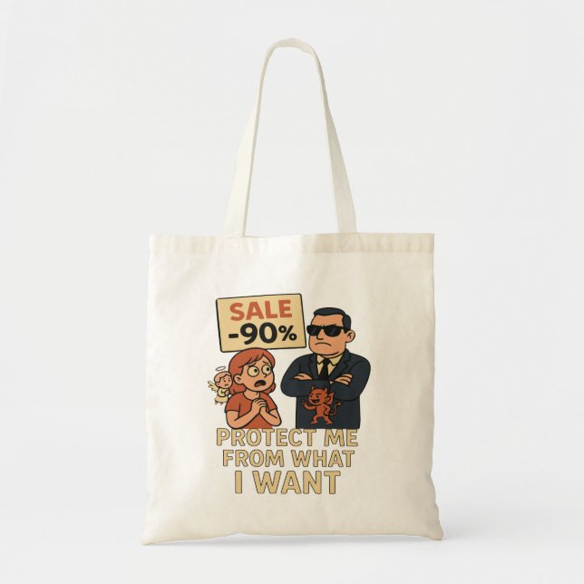 Tote Bag Un dessin humoristique (Devant)