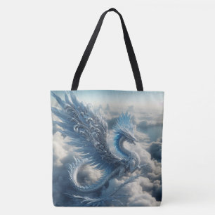 Tote Bag Un dragon entouré de nuages