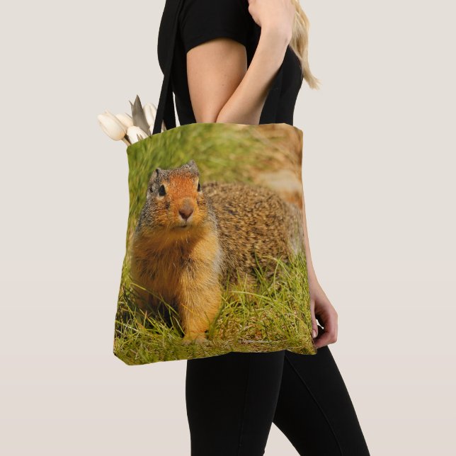 Tote Bag Un écureuil terrestre colombien s'approche (De près)