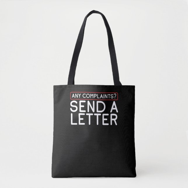 Tote Bag Un Employé De La Poste Mailman Une Plainte ? Envoy (Devant)