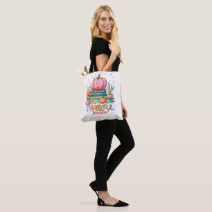 Tote Bag Un enseignant reconnaissant – Citrouille rose et l