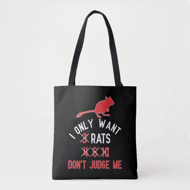 Tote Bag Un jeu de mot amusant pour les amoureux du rat (Devant)