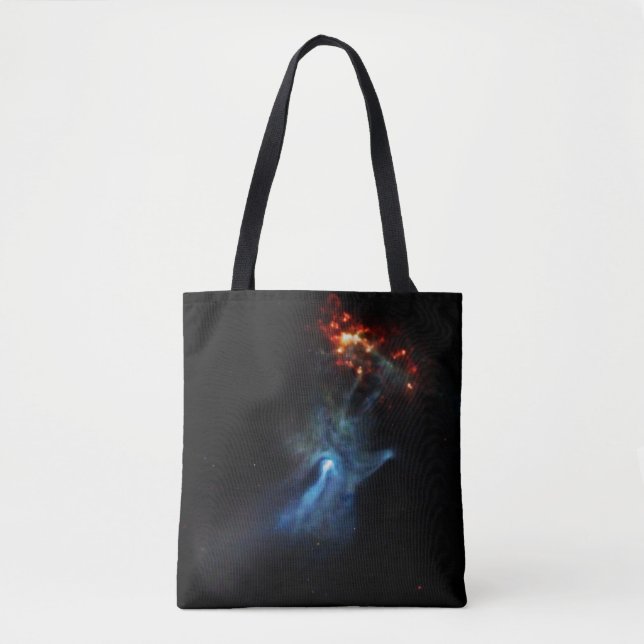 Tote Bag Un Jeune Pulsar Montre Sa Main (Devant)