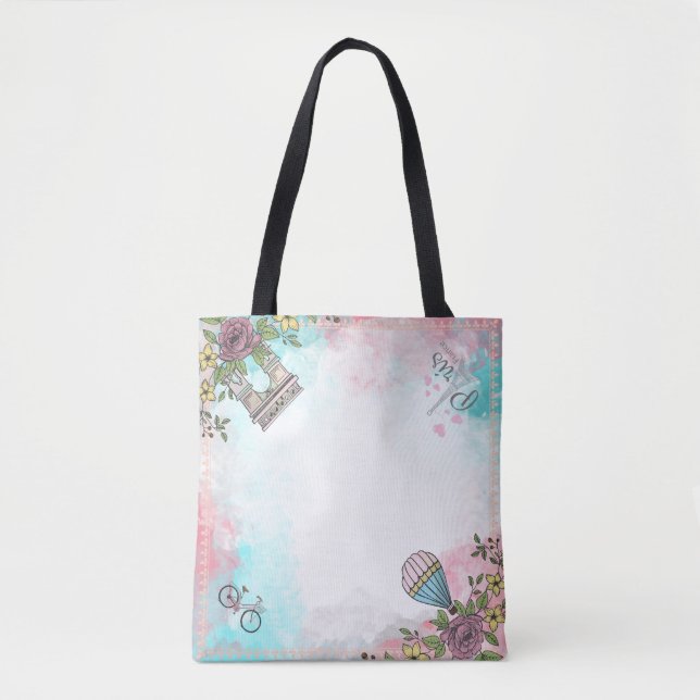 Tote Bag Un jour à Paris (Devant)