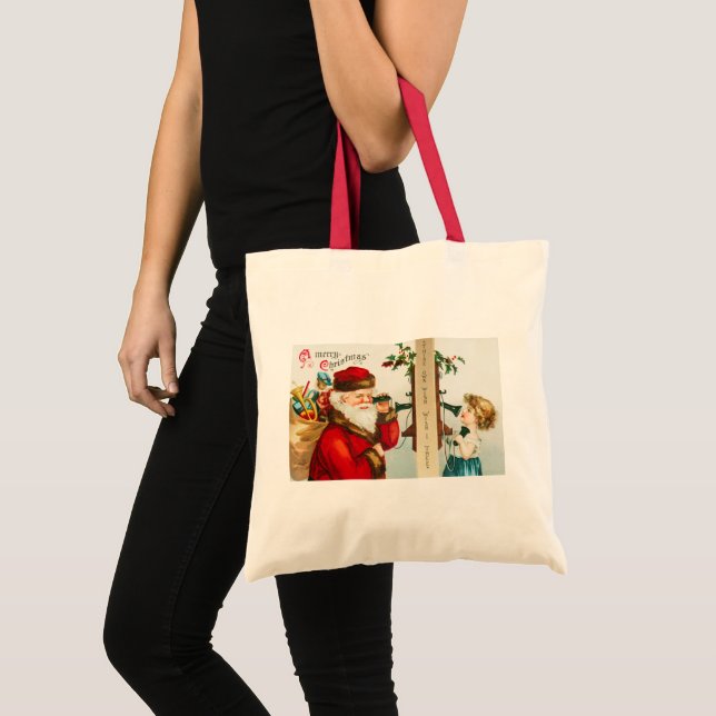 Tote Bag Un joyeux Noël par Ellen Clapsaddle (Devant (produit))
